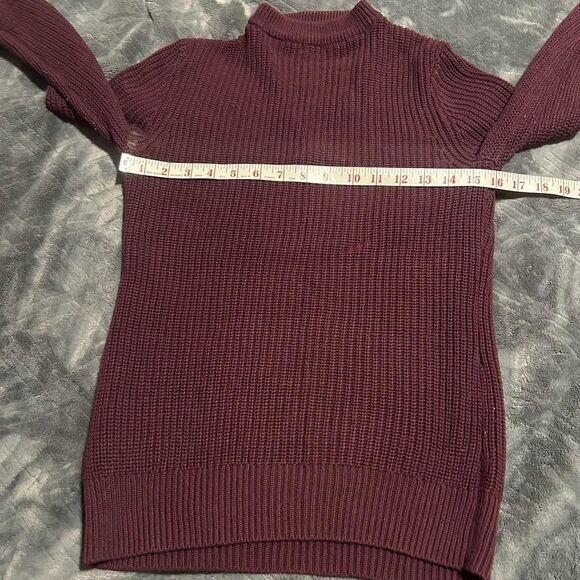 Guess Burgundy lace up sweater - Picture 6 of 8
